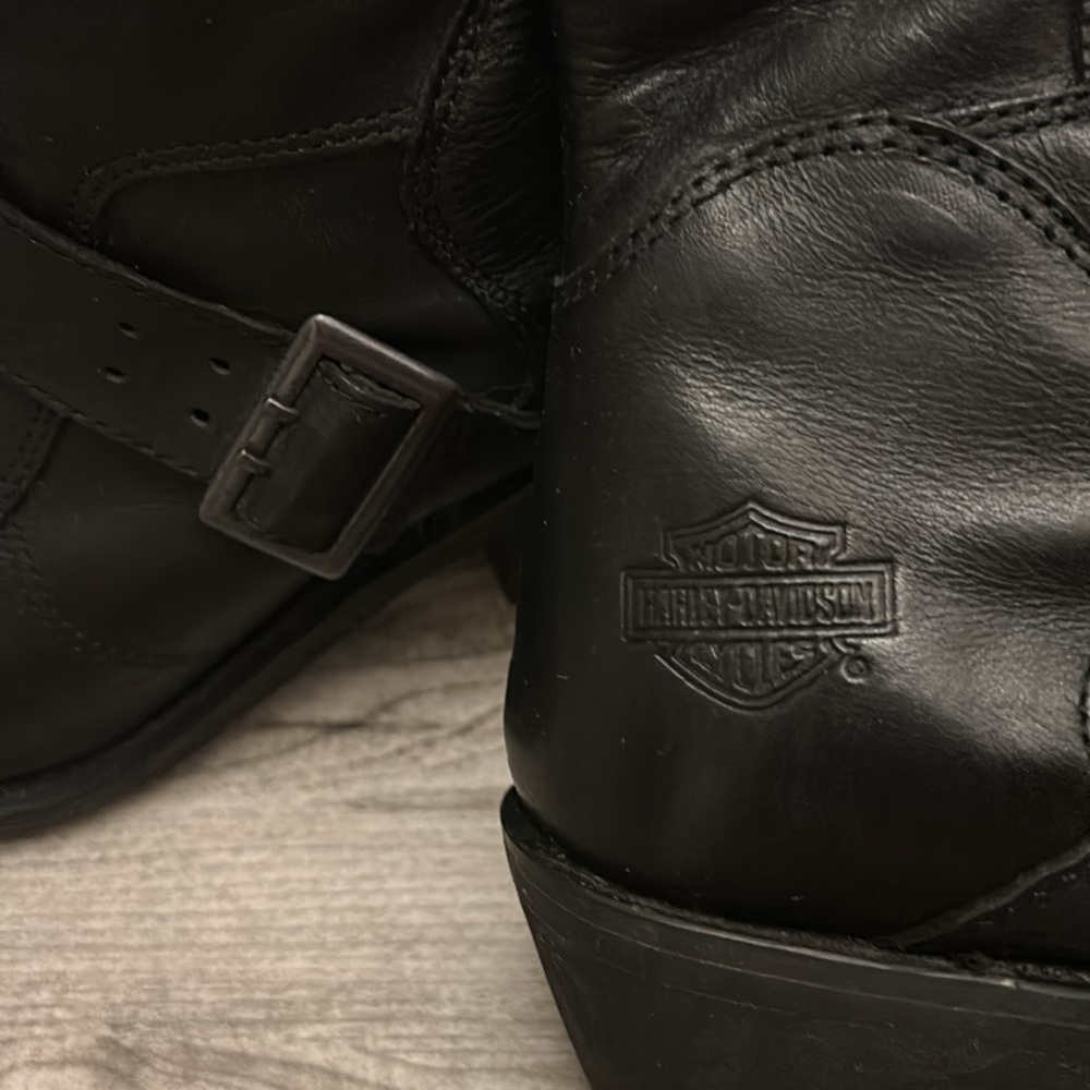 Harley-Davidson® Women's Boulder Black Heel Riding 7-Inch Motorcycle Boot D88351 - Picture 6 of 16